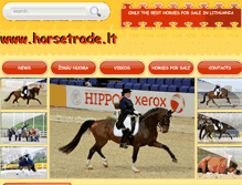 Tablet Screenshot of horsetrade.lt
